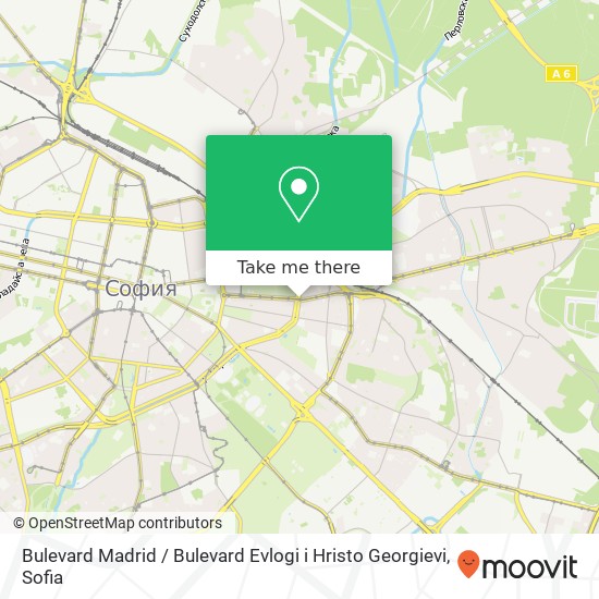 Bulevard Madrid / Bulevard Evlogi i Hristo Georgievi map