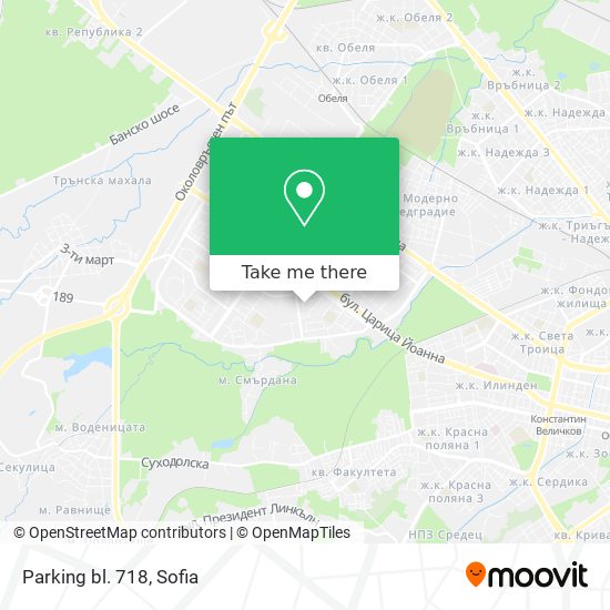 Parking bl. 718 map