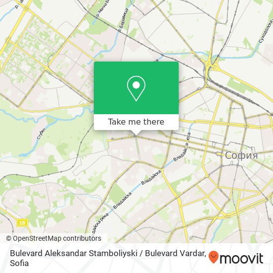 Bulevard Aleksandar Stamboliyski / Bulevard Vardar map