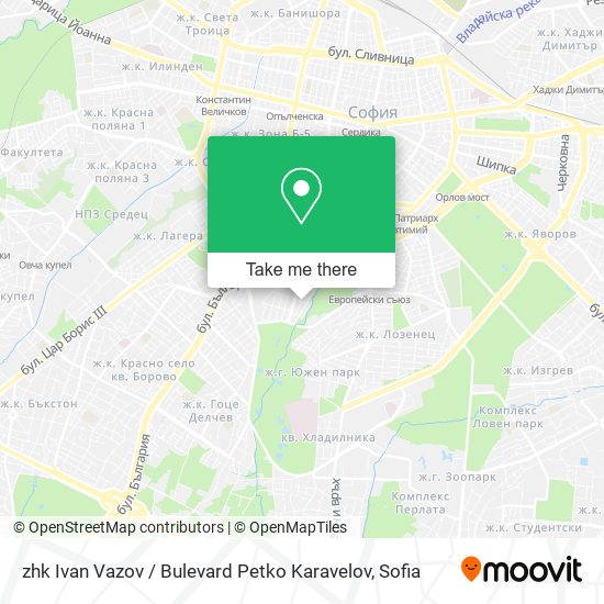 zhk Ivan Vazov / Bulevard Petko Karavelov map