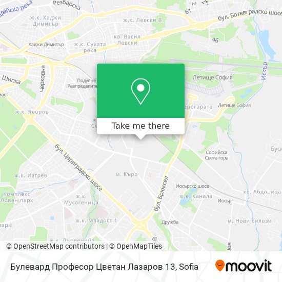 Карта Булевард Професор Цветан Лазаров 13