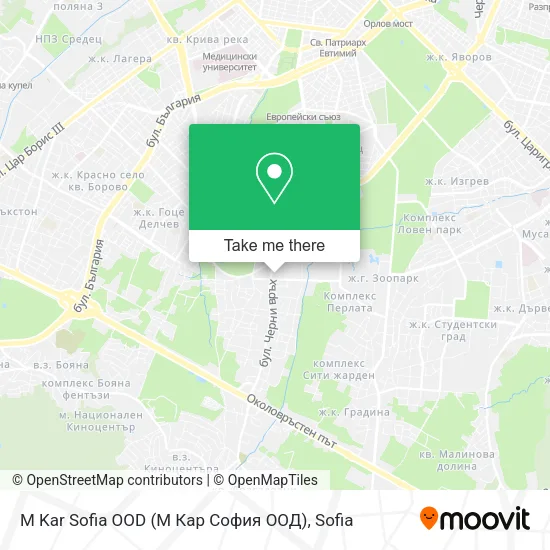 Карта M Kar Sofia OOD (М Кар София ООД)