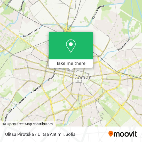 Ulitsa Pirotska / Ulitsa Antim I map