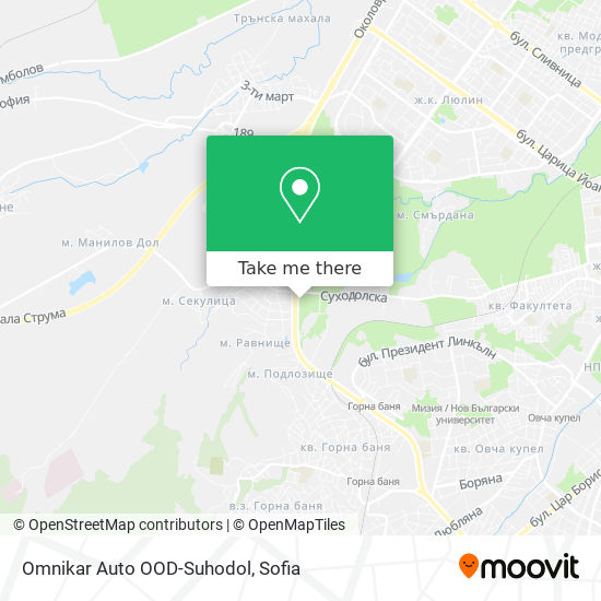 Omnikar Auto OOD-Suhodol map