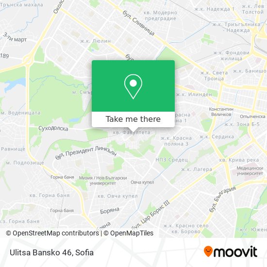 Ulitsa Bansko 46 map