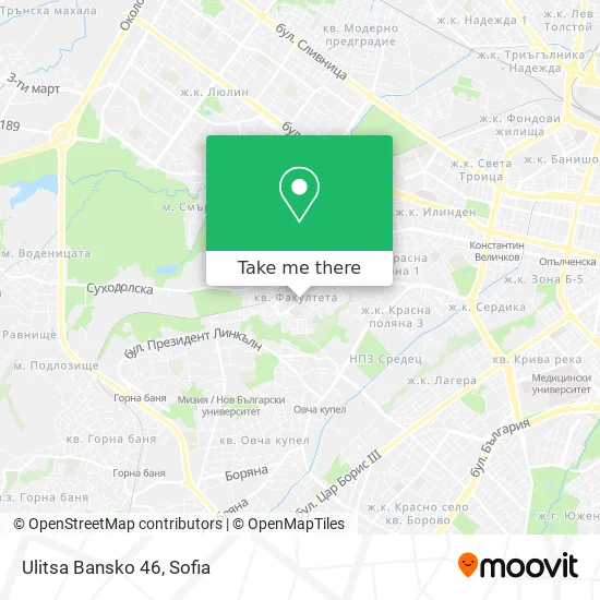 Карта Ulitsa Bansko 46