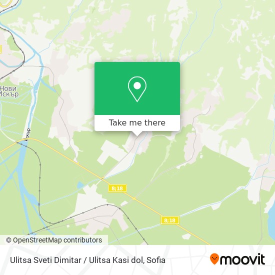 Ulitsa Sveti Dimitar / Ulitsa Kasi dol map