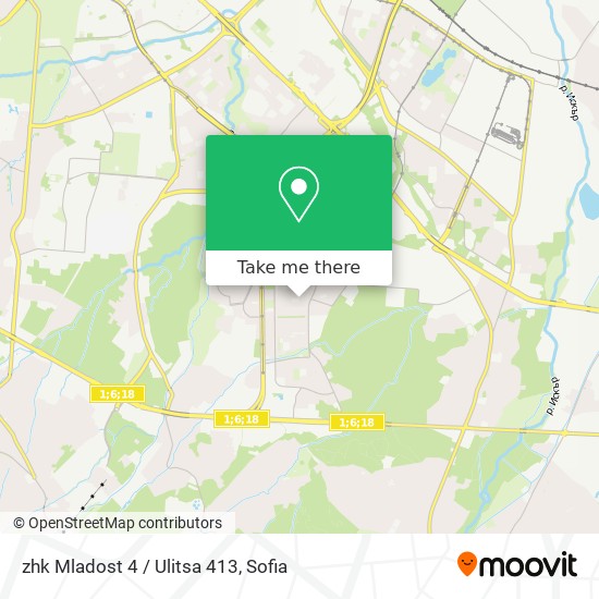 zhk Mladost 4 / Ulitsa 413 map