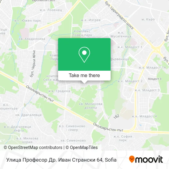 Карта Улица Професор Др. Иван Странски 64