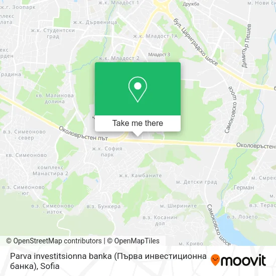 Карта Parva investitsionna banka (Първа инвестиционна банка)