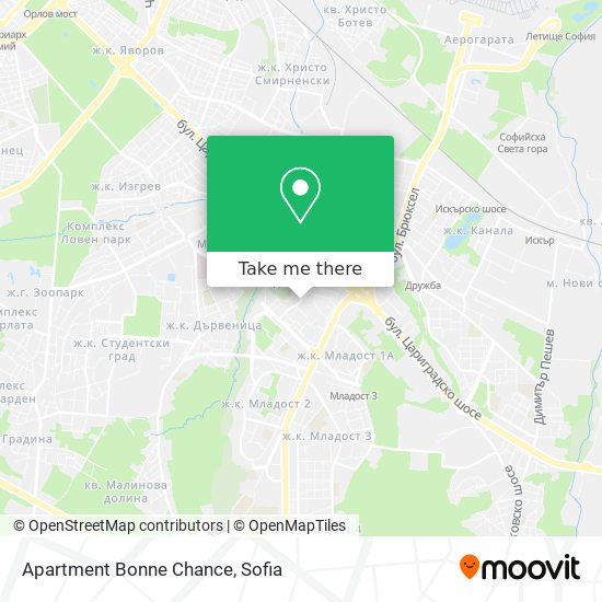 Apartment Bonne Chance map