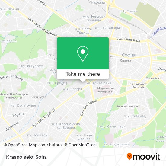 Krasno selo map