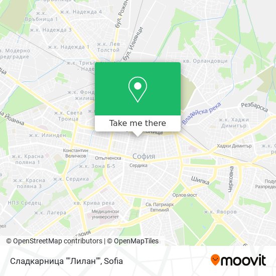 Сладкарница ""Лилан"" map