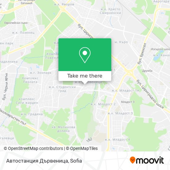 Автостанция Дървеница map