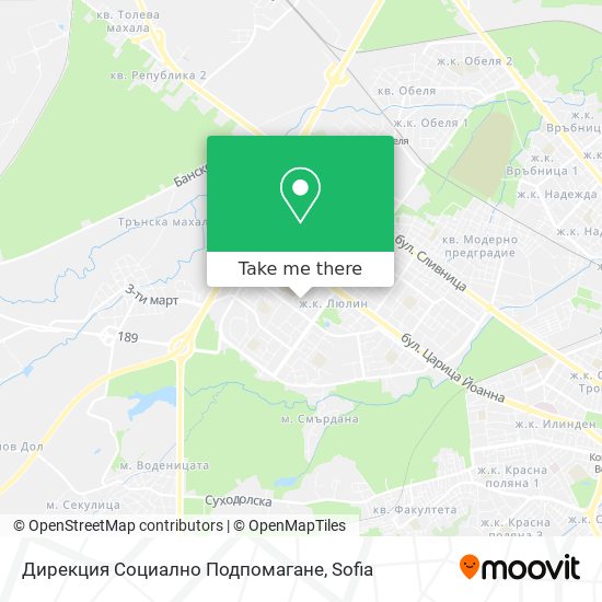 Дирекция Социално Подпомагане map