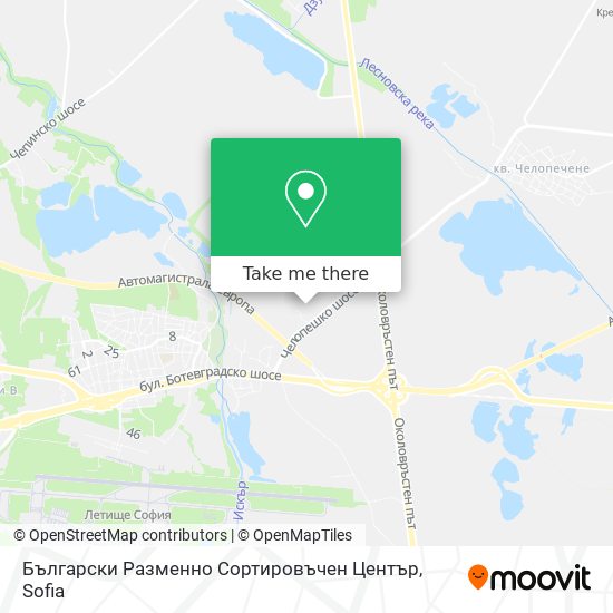 Български Разменно Сортировъчен Център map