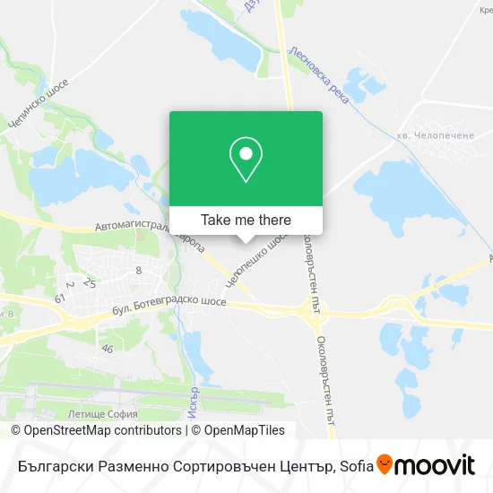 Карта Български Разменно Сортировъчен Център