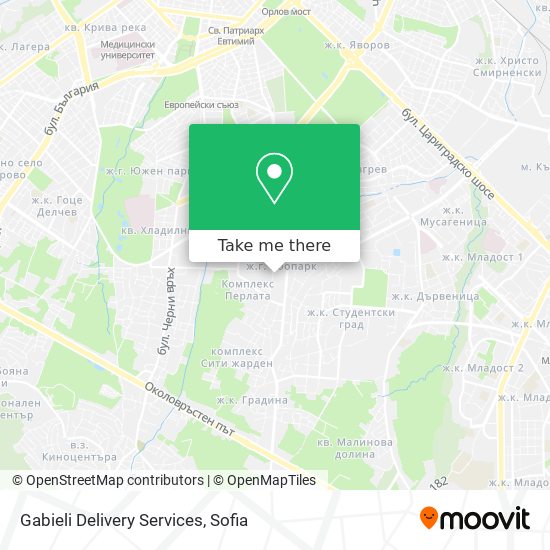 Gabieli Delivery Services map