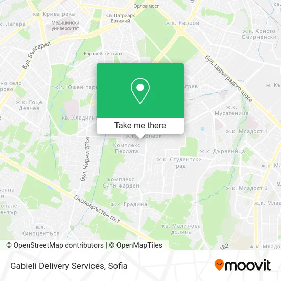 Карта Gabieli Delivery Services