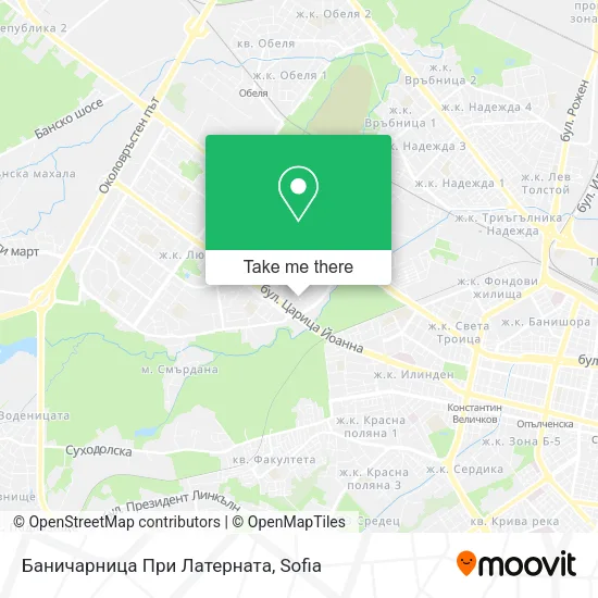 Карта Баничарница При Латерната