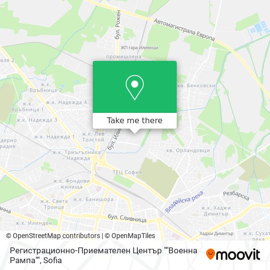 Регистрационно-Приемателен Център ""Военна Рампа"" map