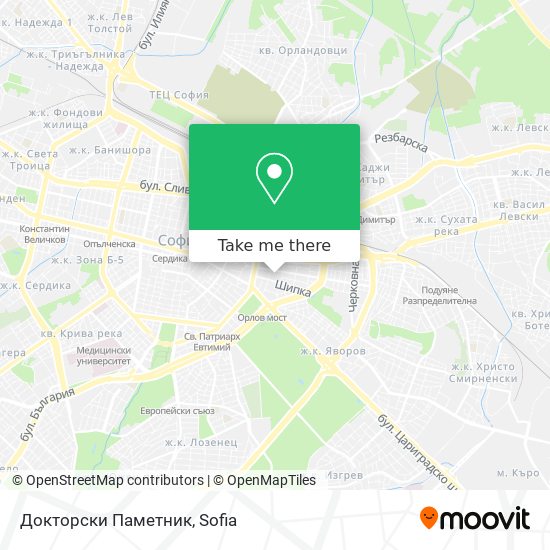 Карта Докторски Паметник