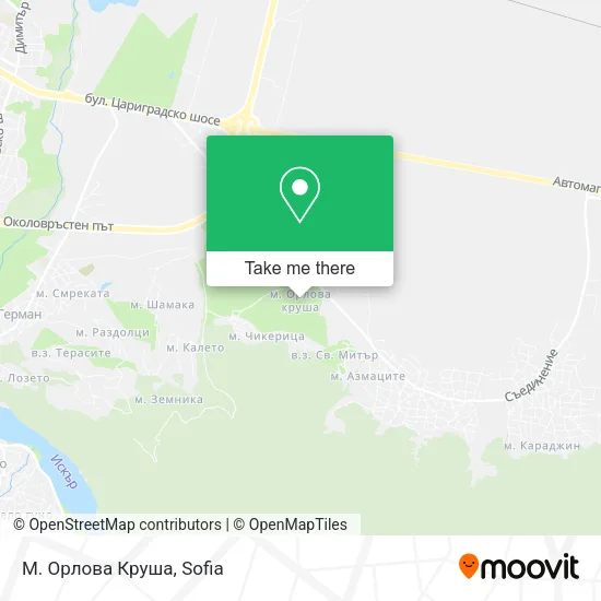 Карта М. Орлова Круша
