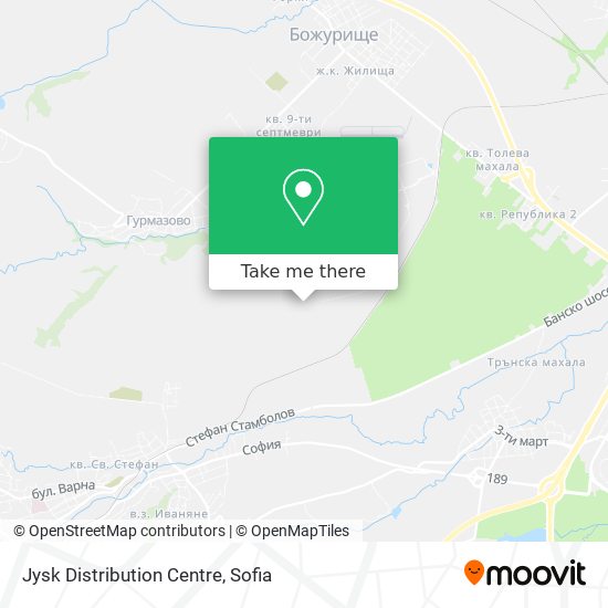 Jysk Distribution Centre map