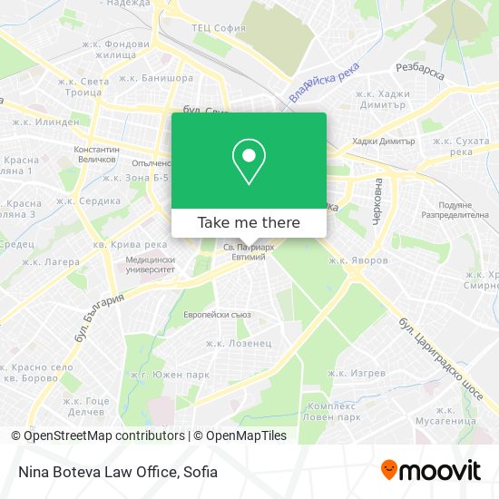 Nina Boteva Law Office map