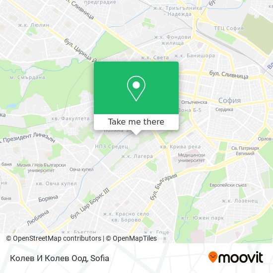 Карта Колев И Колев Оод