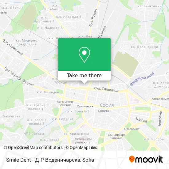 Карта Smile Dent - Д-Р Воденичарска