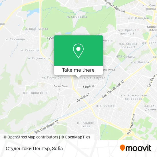 Карта Студентски Център