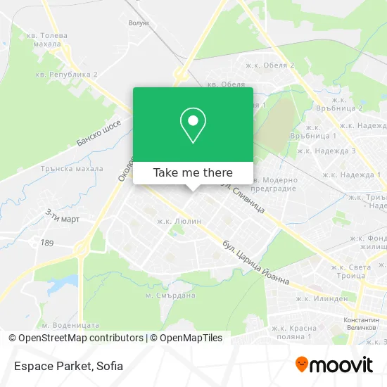 Espace Parket map