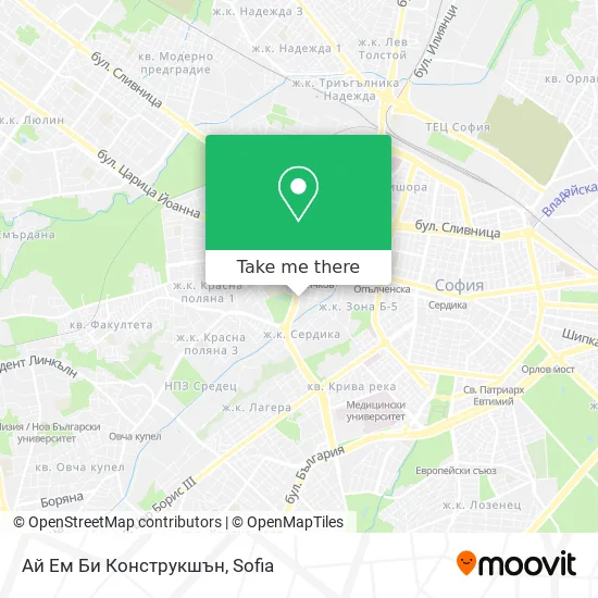 Карта Ай Ем Би Конструкшън