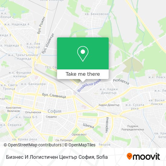 Карта Бизнес И Логистичен Център София