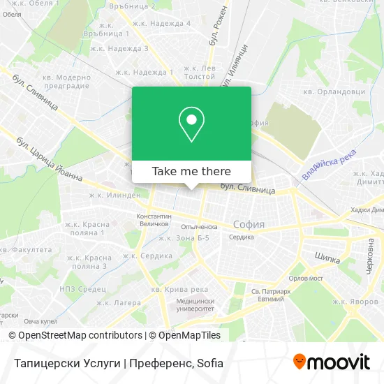 Карта Тапицерски Услуги | Преференс