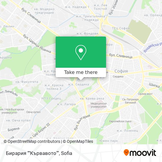 Бирария ""Кървавото"" map