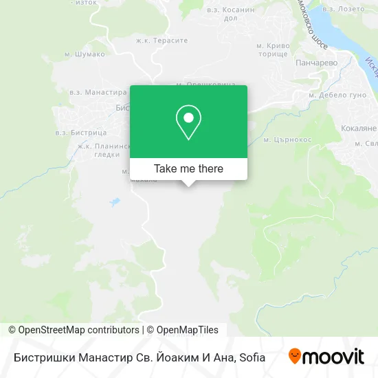 Бистришки Манастир Св. Йоаким И Ана map