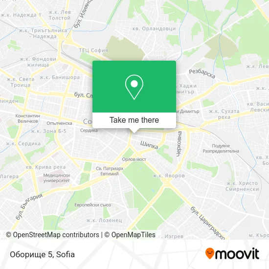 Карта Оборище 5