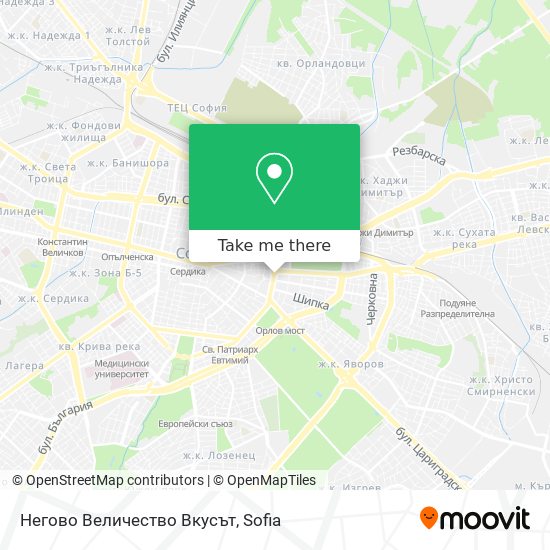 Негово Величество Вкусът map