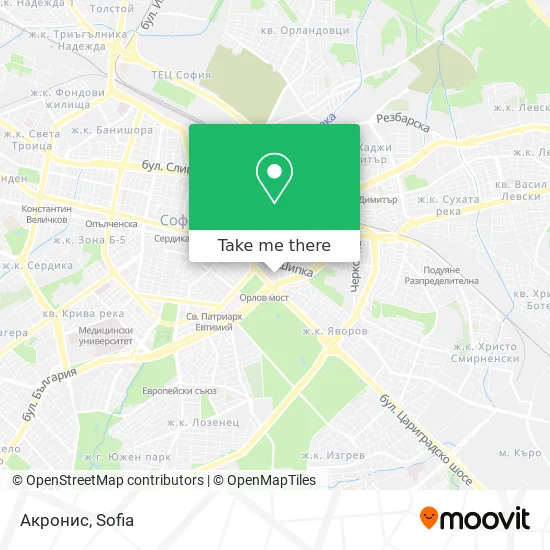 Карта Акронис