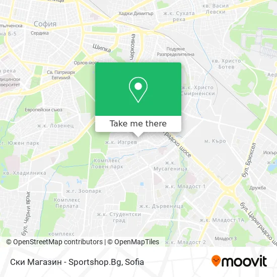 Карта Ски Магазин - Sportshop.Bg
