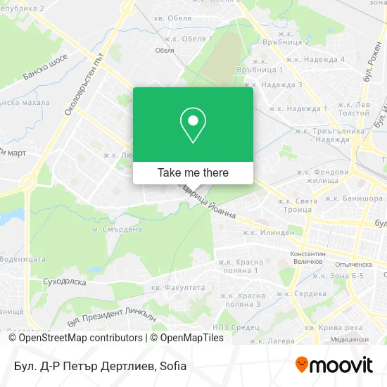 Карта Бул. Д-Р Петър Дертлиев