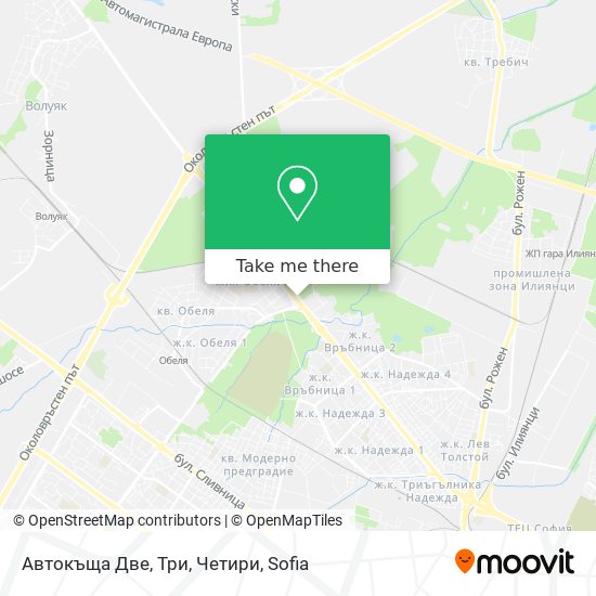 Автокъща Две, Три, Четири map
