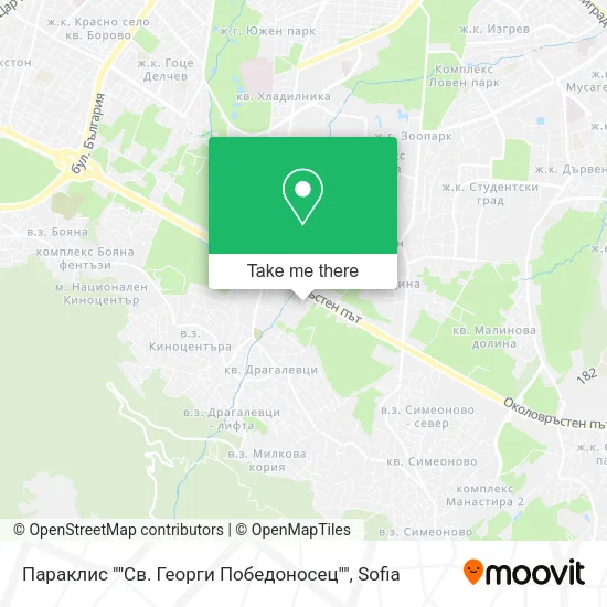Карта Параклис ""Св. Георги Победоносец""