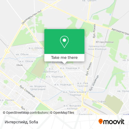 Интерспийд map