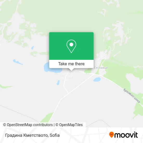 Карта Градина Кметството