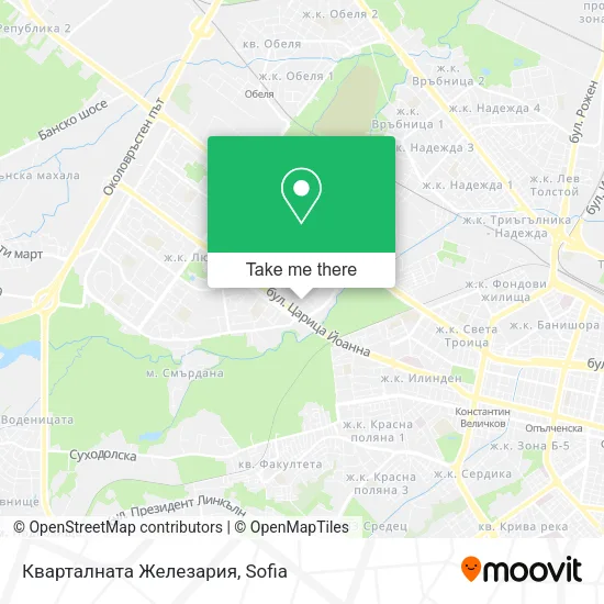 Карта Кварталната Железария