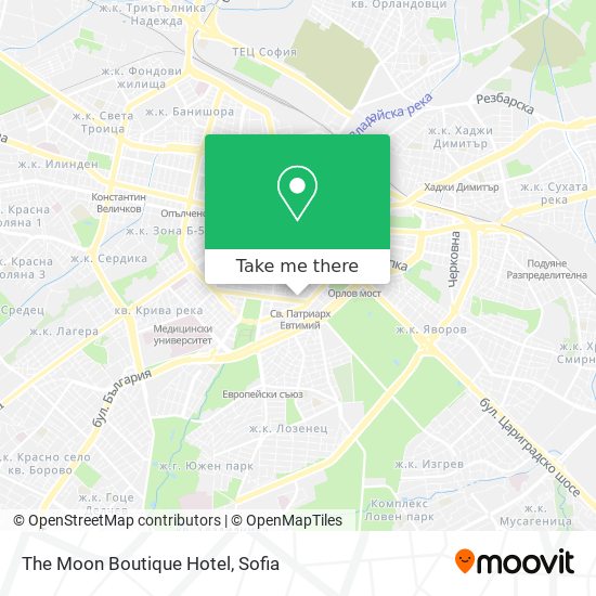 The Moon Boutique Hotel map