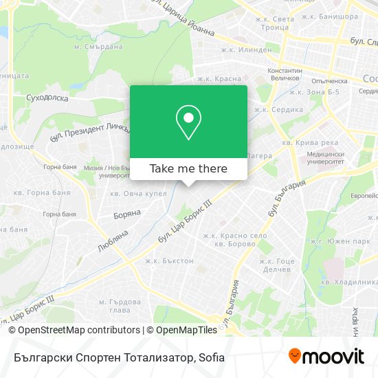 Български Спортен Тотализатор map